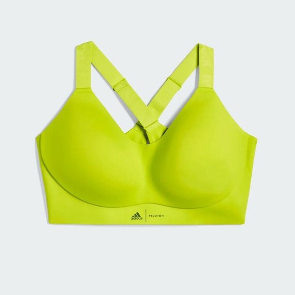adidas Womens Ivy Park x Peloton Shock Lime BR Plus siz Tape Bra Size 2X HG0591 - Picture 3 of 4